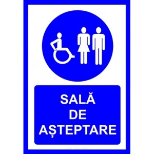 Indicator Pentru sala de asteptare, Sticker autocolant