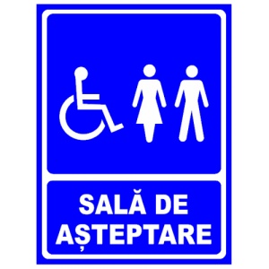 Indicator Pentru sala de asteptare v1, Sticker autocolant
