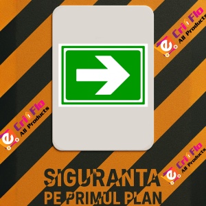 Indicator Pentru salvare cu sageata, Sticker autocolant - Img 2
