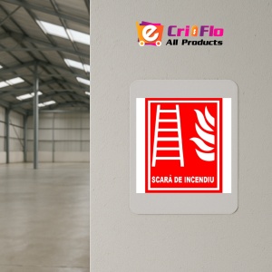 Indicator Pentru scara de incendiu, Sticker autocolant - Img 3