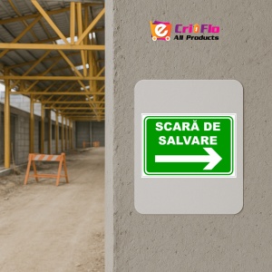 Indicator Pentru scara de salvare, Sticker autocolant - Img 5