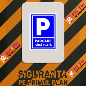 Indicator Pentru semnalizare parcare fara plata, Sticker autocolant - Img 2