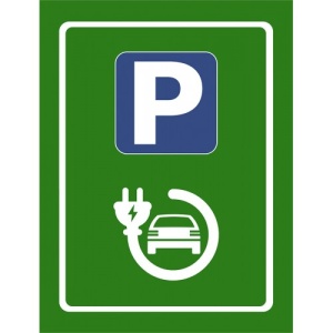 Indicator Pentru statii de incarcare pentru masini electrice, Sticker autocolant