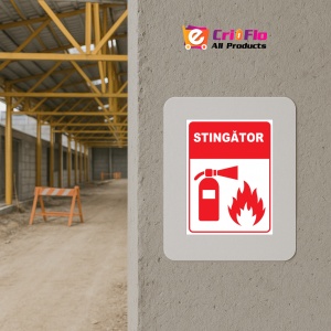 Indicator pentru stingator, Sticker autocolant - Img 5