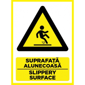 Indicator Pentru suprafata alunecoasa slippery surface, Sticker autocolant