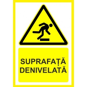 Indicator Pentru suprafata denivelata, Sticker autocolant