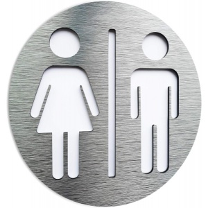 Indicator pentru toaleta comuna pentru baie, Sticker autocolant
