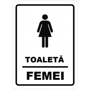 Indicator Pentru toaleta femei, Sticker autocolant
