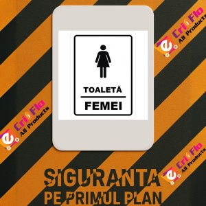 Indicator Pentru toaleta femei, Sticker autocolant - Img 2