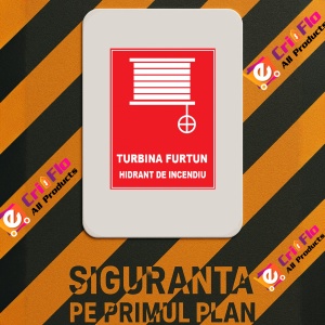 Indicator Pentru turbina furtun hidrant de incendiu, Sticker autocolant - Img 2