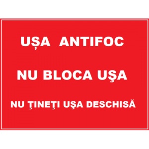 Indicator Pentru usa antifoc, Sticker autocolant