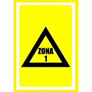 Indicator Pentru zona 1, Sticker autocolant