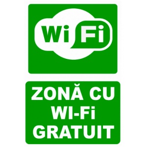 Indicator Pentru zona cu wi-fi gratuit, Sticker autocolant