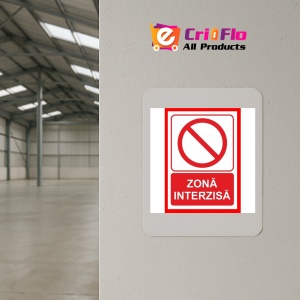 Indicator Pentru zona interzisa, Sticker autocolant - Img 2