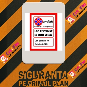 Indicator Personalizata pentru loc de parcare, Sticker autocolant - Img 2
