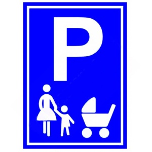 Indicator Placuta de parcare pentru mama si copil Parcare pentru familie, Sticker autocolant