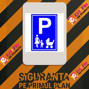 Indicator Placuta de parcare pentru mama si copil Parcare pentru familie, Sticker autocolant - Img 3