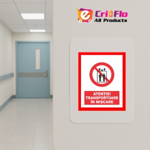 Indicator Placute atentie transportoare in miscare, Sticker autocolant - Img 4