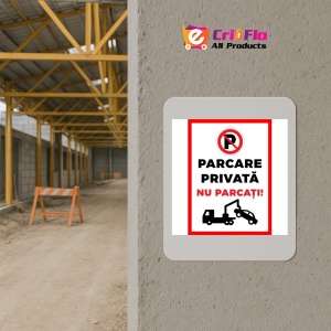 Indicator Placute de interzicere parcare privata nu parcati, Sticker autocolant - Img 5