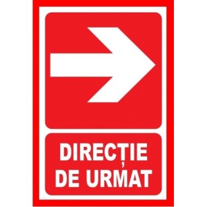 Indicator Placute pentru directie de urmat in dreapta, Sticker autocolant