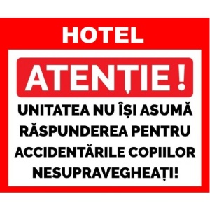 Indicator Placute pentru hotel, Sticker autocolant