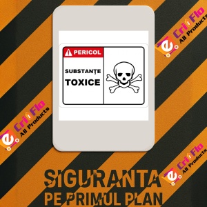 Indicator Placute pentru substante toxice, Sticker autocolant - Img 2