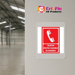 Indicator Placute telefon pentru cazurile de incendiu, Sticker autocolant - Img 3