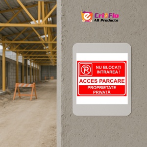 Indicator Proprietate privata nu blocati intrarea acces parcare, Sticker autocolant - Img 5