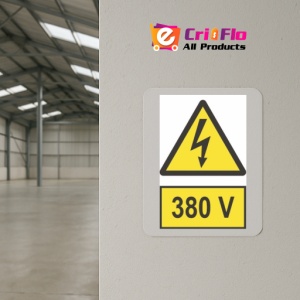Indicator protectia muncii 380V set3bucati, Sticker autocolant - Img 4