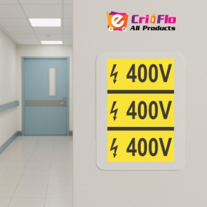 Indicator protectia muncii 380V, Sticker autocolant - Img 5