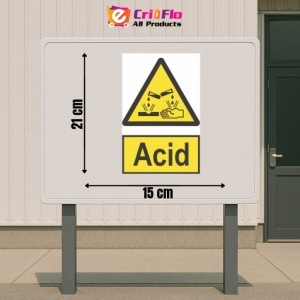 Indicator protectia muncii acid, Sticker autocolant - Img 2