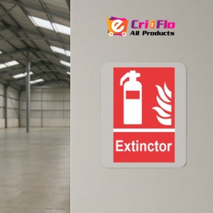 Indicator protectia muncii extinctor, Sticker autocolant - Img 4