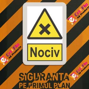 Indicator protectia muncii nociv, Sticker autocolant - Img 3