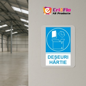 Indicator protectia muncii reciclare deseuri hartie 1, Sticker autocolant - Img 4