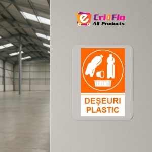 Indicator protectia muncii reciclare deseuri plastic 1, Sticker autocolant - Img 4