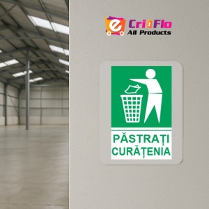 Indicator protectia muncii reciclare pastrati curatenia, Sticker autocolant - Img 4