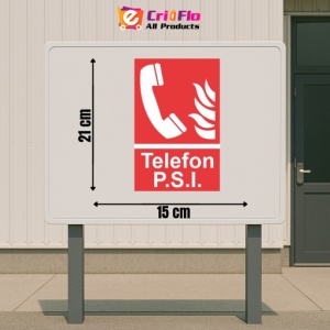 Indicator protectia muncii telefon PSI, Sticker autocolant - Img 2