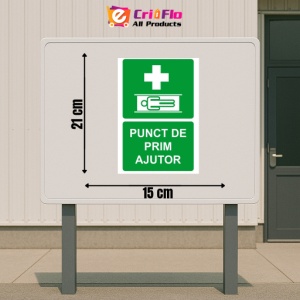 Indicator Punct de prim ajutor v1, Sticker autocolant - Img 2