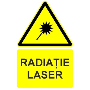Indicator Radiatie laser indicator de avertizare, Sticker autocolant