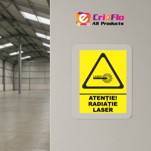 Indicator Radiatie laser, Sticker autocolant - Img 4