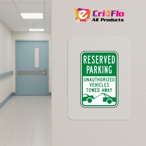 Indicator Reserved Parking Vehicles Towed Sign, Sticker autocolant - Img 4