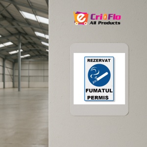 Indicator rezervat fumatul permis loc de fumat, Sticker autocolant - Img 4