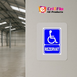 Indicator Rezervat pentru persoane cu handicap si cu dizabilitati, Sticker autocolant - Img 3