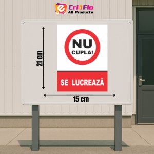 Indicator Se lucreaza, Sticker autocolant - Img 2