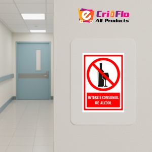 Indicator Semn de interzicerea consumului de alcool, Sticker autocolant - Img 5