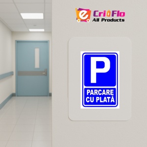 Indicator Semn de parcare cu plata, Sticker autocolant - Img 5