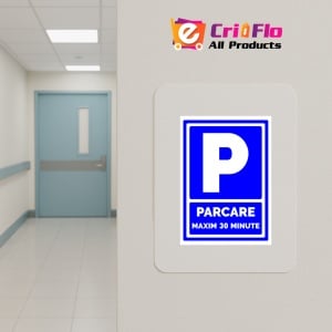Indicator Semn de parcare maxim 30 minute, Sticker autocolant - Img 5