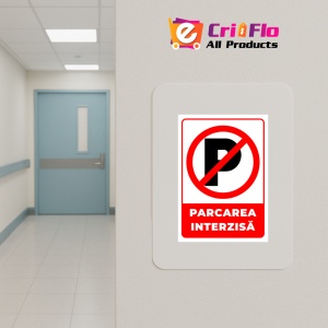 Indicator Semn de semnalizare parcare interzisa, Sticker autocolant - Img 5