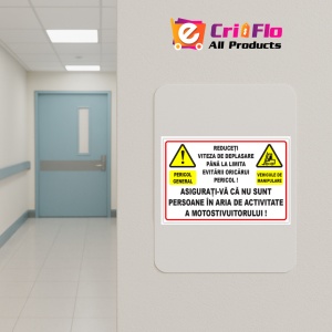 Indicator Semn de stingator cu roti, Sticker autocolant - Img 5