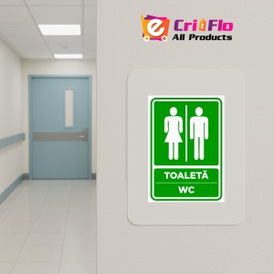 Indicator Semn de toaleta wc, Sticker autocolant - Img 5